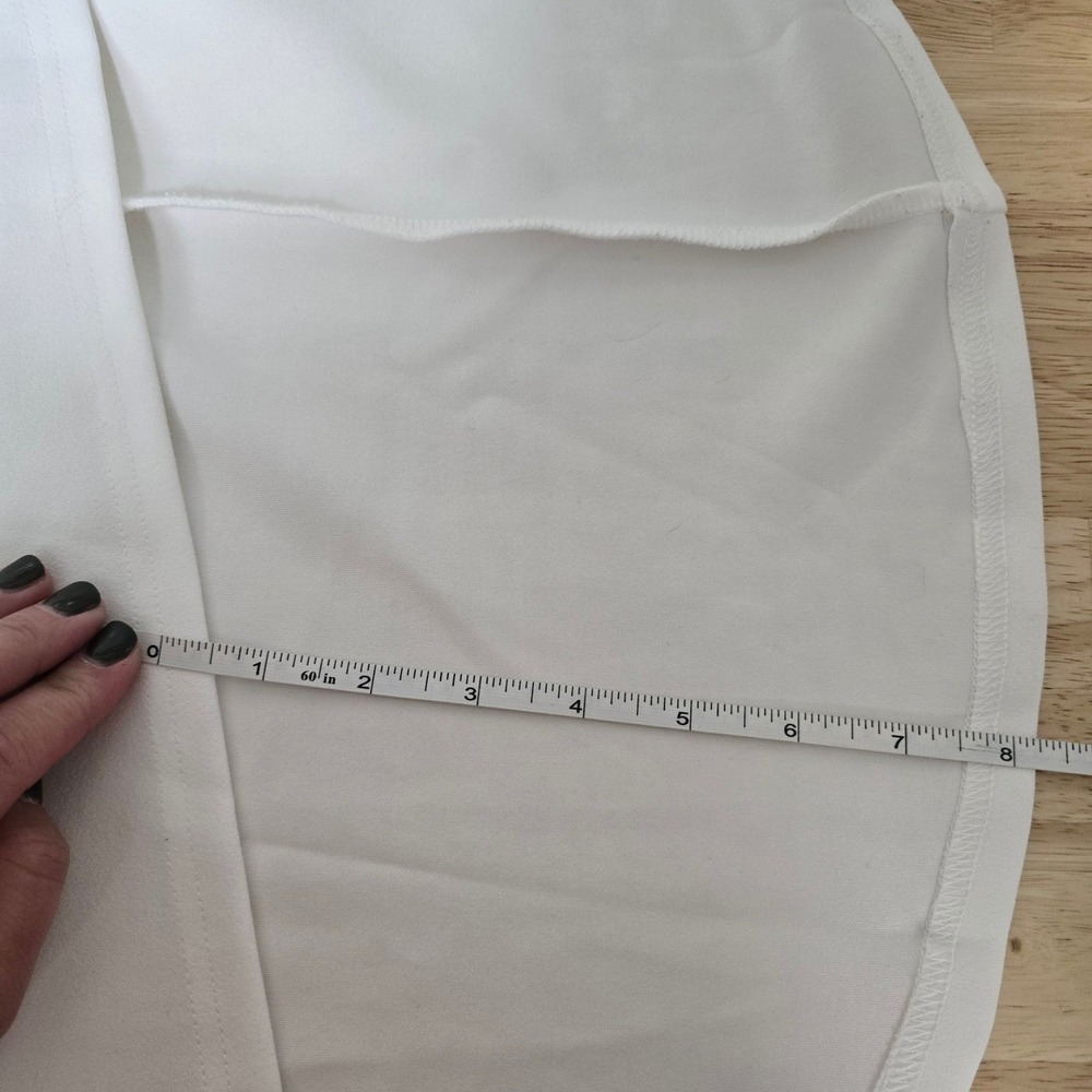 NWT Lulus White Square Neck Bow Back Mermaid Maxi Dress Bridal Gown Size Large - Picture 7 of 9
